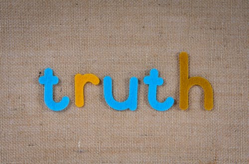 Truth in felt letters