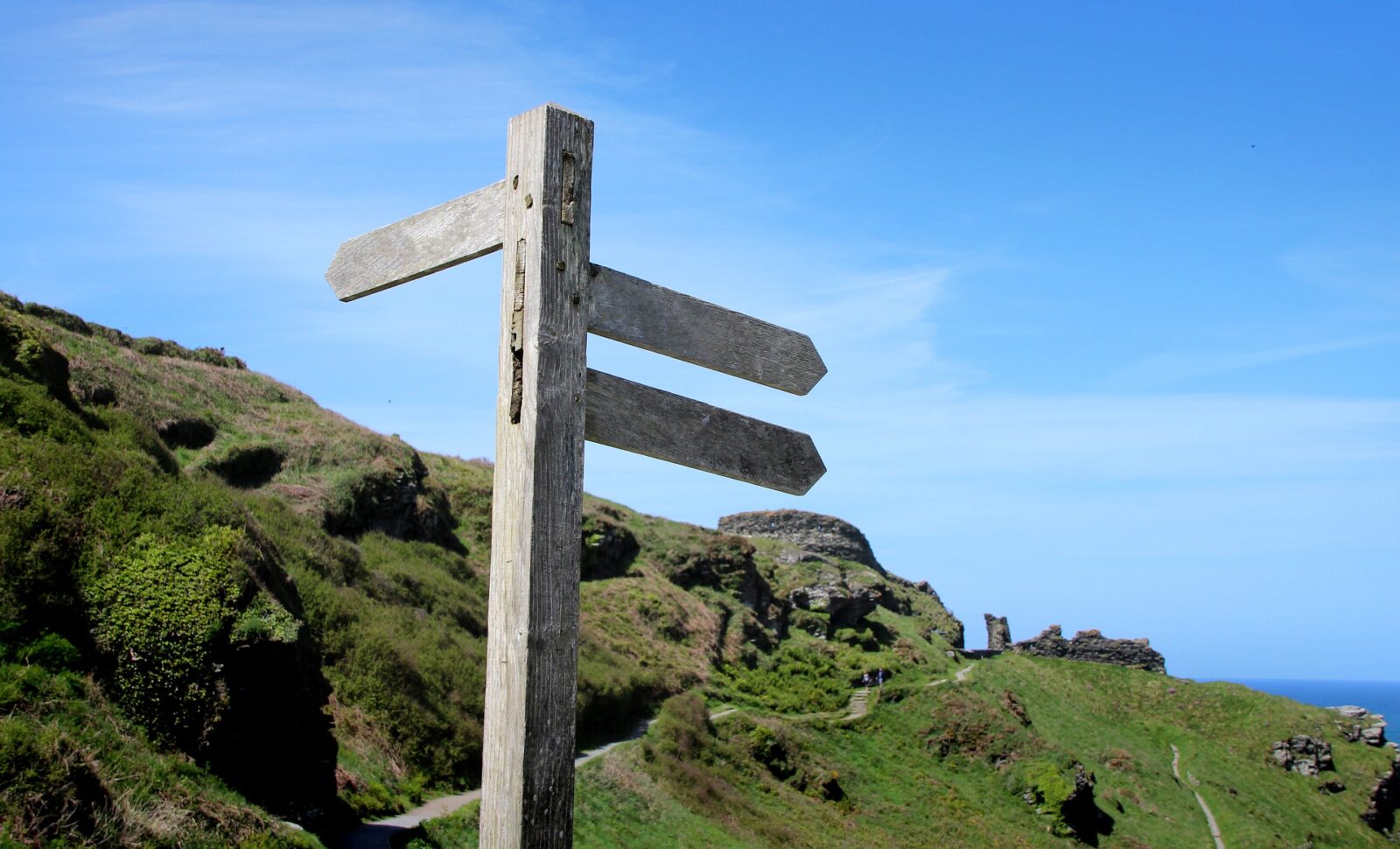Signpost in country side